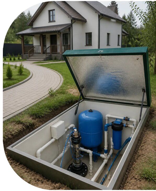Автономное водоснабжение дома в Североуральске от 154515 р. | АПаруса-Сву